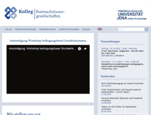 Tablet Screenshot of kolleg-postwachstum.de
